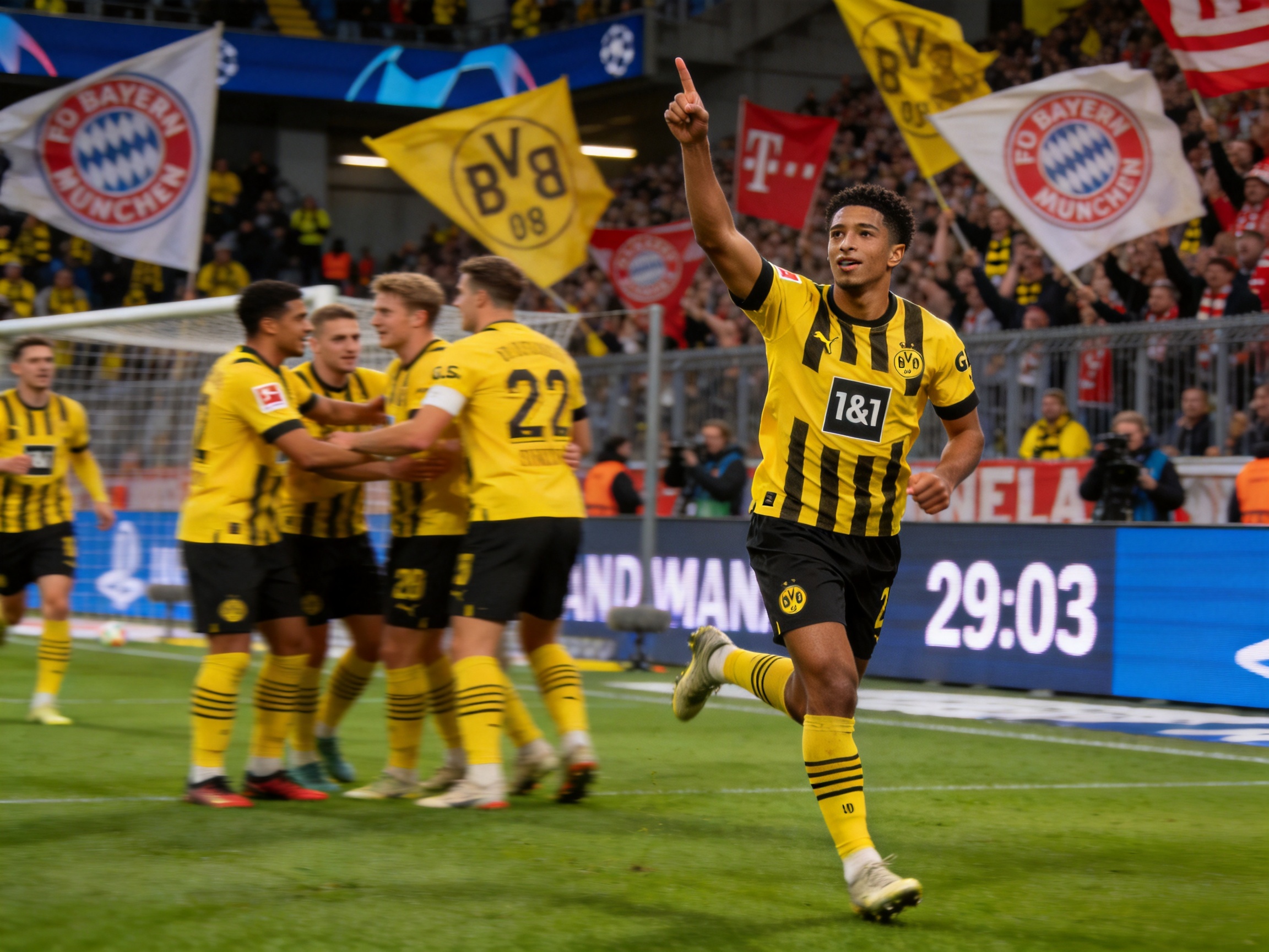 拜仁对阵多特蒙德 德甲焦点战